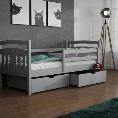 Wooden Single Bed Kate with Storage