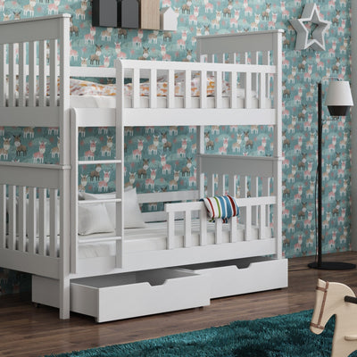 Wooden Bunk Bed Oliver with Storage