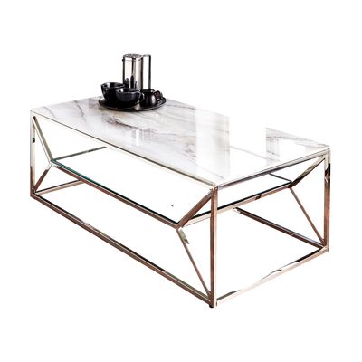 Marble Glass Coffee Table