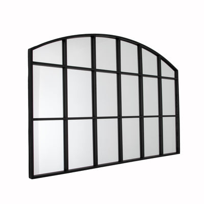 Horizontal Arch Mirror - Black