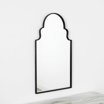 Roman Window Mirror - Black