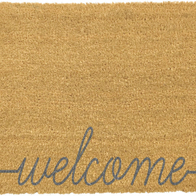 Welcome Scribble Grey Doormat