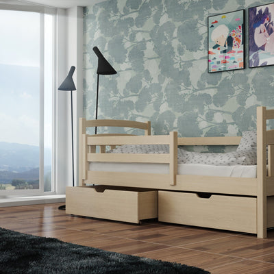 Wooden Single Bed Solo with Storage