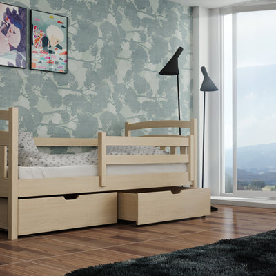 Wooden Single Bed Solo with Storage