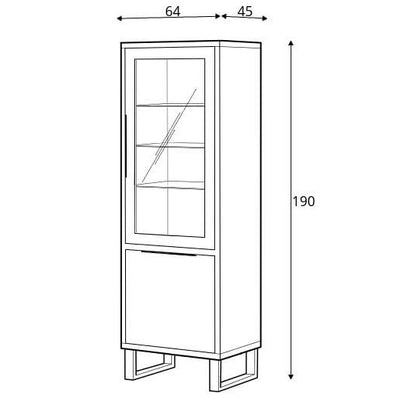 Halle 05 Tall Display Cabinet